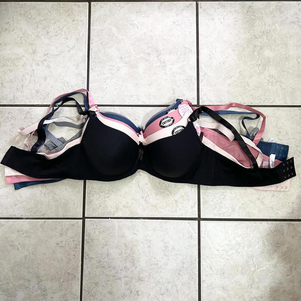 Sofra Multipack Cotton Full Support T-Shirt Bra Size 40C